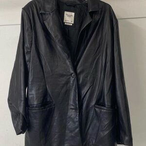 Abercrombie Black Leather Jacket